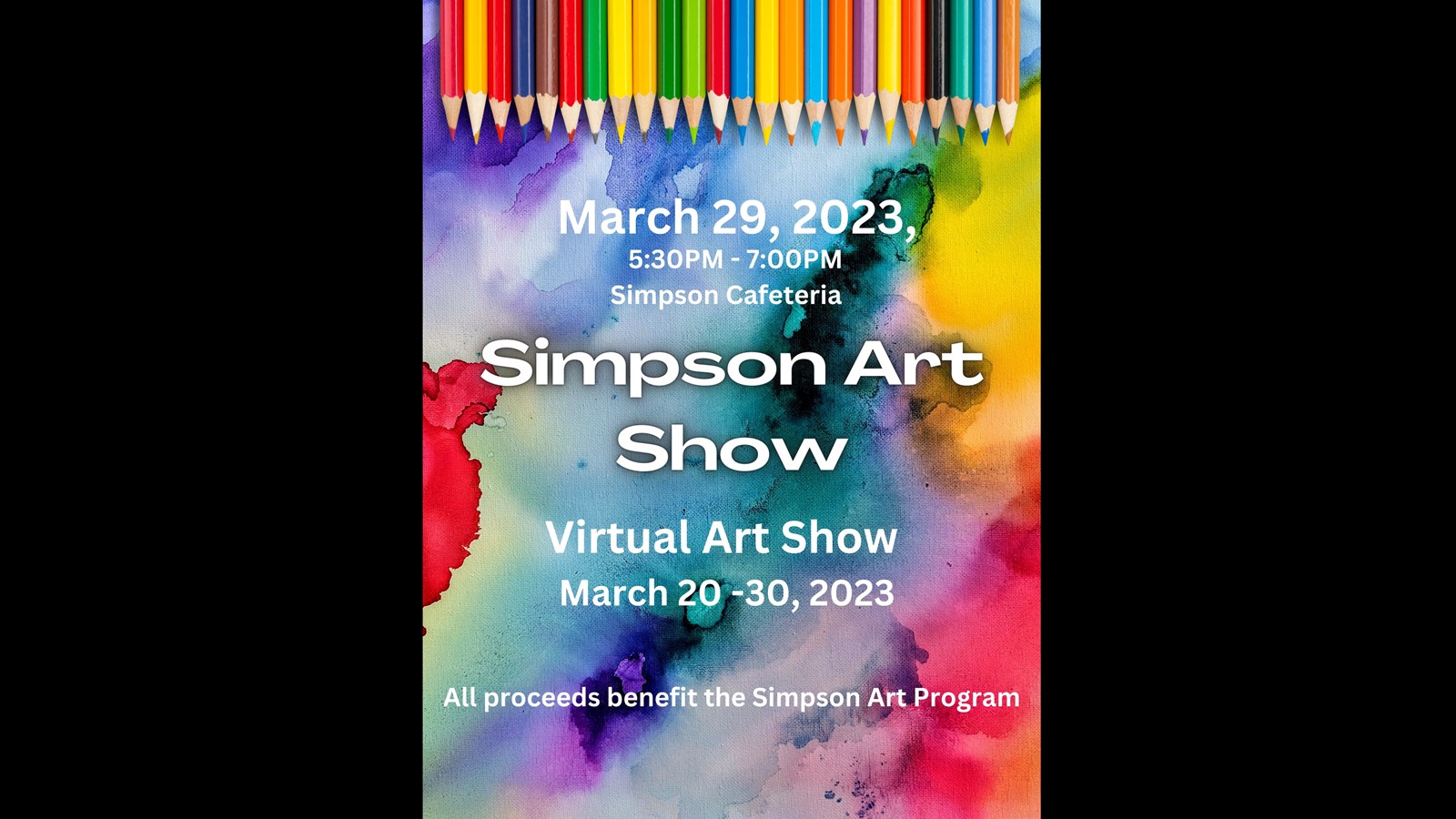 Simpson Art show flyer